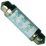 JKL Components LED Car Bulb, Blue, Festoon shape