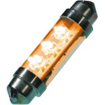 JKL Components LED Car Bulb, Yellow, Festoon shape