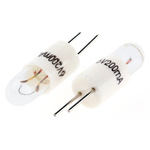 RS PRO Bi-Pin Indicator Light, Clear, 6 V, 200 mA, 1000h