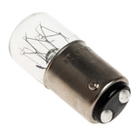RS PRO BA15d Indicator Light, Clear, 220 → 260 V, 38 mA, 3000h