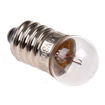RS PRO E10 Indicator Light, Clear, 3.5 V, 300 mA, 1000h