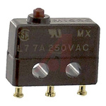 SPDT Pin Plunger Microswitch, 7 A