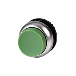 Eaton Round Green Push Button Head - Momentary, M22 Series, 22mm Cutout, Round