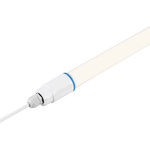 RS PRO 22 W LED Damp Proof Batten Light, 100 → 240 V Damp Proof Light, 1 Lamp, 1.473 m Long, IP66