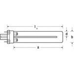 Germicidal Lamp 5 W 28 mm G23