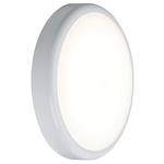 Knightsbridge Round LED Bulkhead Light, 20 W, 230 V ac, , Lamp Supplied, IP44, BT