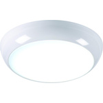 Knightsbridge Round LED Bulkhead Light, 14.2 W, 230 V ac, Lamp Supplied, IP44, TPB
