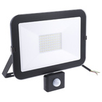 RS PRO, Security Floodlight, 50 W, 4500 lm, IP65 PIR, 220 → 240 V ac