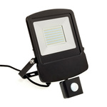 RS PRO, Security Floodlight, 100 W, 9000 lm, IP65 PIR, 220 → 240 V ac