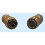 Glenair 19 Way Cable Mount MIL Spec Circular Connector Plug, Pin Contacts,Shell Size 14, MIL-DTL-26482