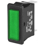 Arcolectric Green neon Indicator, Tab Termination, 110 V, 28.2 x 11.5mm Mounting Hole Size