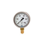 WIKA NPT 1/2 Analogue Pressure Gauge 0bar Bottom Entry, -0.06bar min., 612.20