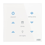 ABB Lighting Controller Sensor, Temperature, Flush Mount Mount
