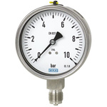 WIKA G 1/4 Analogue Pressure Gauge 0mbar Bottom Entry, 48167126, -1000mbar min.