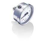 Bourdon G 1/4 Analogue Pressure Gauge 1.5bar Back Entry, MEX3-F21.B74, -1bar min.