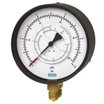 WIKA G 1/2 Analogue Differential Pressure Gauge 60bar Bottom Entry, 40037584, 0bar min.