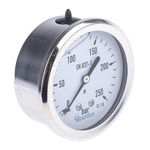 Bourdon G 1/4 Analogue Pressure Gauge 250bar Back Entry, MIT3-F22.B35, 0bar min.