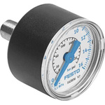 Festo G 1/4 Analogue Pressure Gauge 16bar Back Entry, MA-40-16-G1/4-EN, 0bar min., 183901