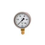 WIKA NPT 1/2 Analogue Pressure Gauge 0.025bar Bottom Entry, 9877232, 0bar min., 612.20