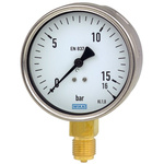 WIKA G 1/2 Analogue Pressure Gauge 1000bar Bottom Entry, 45705373, 0bar min.