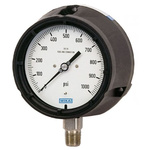 WIKA NPT 1/2 Analogue Pressure Gauge 100psi Bottom Entry, 46913543, 0psi min.