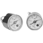 SMC R 1/4 Analogue Pressure Gauge 10bar Back Entry, GP46-10-02L5-C-X201, 0MPa min.