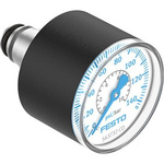 Festo 10 mmin Pressure Gauge 10bar, PAGN-26-145P-P10, 0bar min.