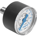 Festo Analogue Pressure Gauge 16bar Back Entry, FMA-40-16-1/4-EN, 0bar min., 159597