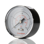 Norgren Analogue Pressure Gauge 1.6bar Back Entry, 18-015-010, 0bar min.