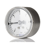 WIKA G 1/4 Analogue Pressure Gauge 100bar Back Entry, 9126290, 0bar min., 131.11