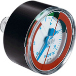 Festo Analogue Pressure Gauge 10bar Back Entry, MA-40-10-R1/8-E-RG, UKAS, 0bar min., 525725