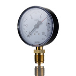 WIKA G 1/2 Analogue Pressure Gauge 15bar Bottom Entry, 9050868, -1bar min., 111.10