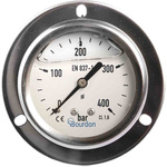 Bourdon Analogue Pressure Gauge 400bar Back Entry, MIT3-B22.B38, 0bar min.