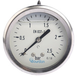 Bourdon Analogue Pressure Gauge 2.5bar Back Entry, MIT3-F22.B18, 0bar min.