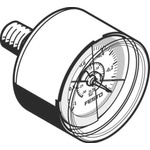 Festo Analogue Pressure Gauge 0bar Back Entry, VAM-40-V1/0-R1/8-E-RG, 547842