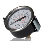 Norgren G 1/4 Analogue Pressure Gauge 10bar Back Entry, 18-015-852, 0bar min.