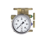 WIKA G 1/4 Analogue Pressure Gauge 280mbar Back Entry, 48258792, 0mbar min.