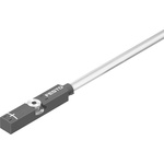 Festo Magneto Resistive Pneumatic Position Detector, IP65, IP68, IP69K, 24V dc, NO Operation, SMT-8, with LED