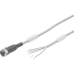 Festo Connecting Cable Pneumatic Sensor, IP65, IP68, IP69K, 0 → 60V ac/dc, NEBU-M12, 541330