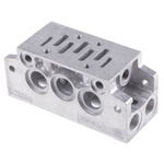 Festo NAVW series 2 station G 1/4, G 1/8 Sub Base for use with MFH Solenoid Valves
