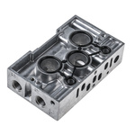 Festo NAW series 2 station G 1/4 Sub Base for use with Solenoid Valves, VSPA Pneumatic Valves