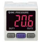 SMC Multi channel controller PSE, PNP x 2, IP40, IP65, 4 → 20mA, 1 → 5V