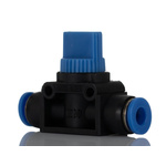 RS PRO Rotary Knob Pneumatic Manual Control Valve HVFF Series, 8mm