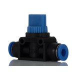 RS PRO Rotary Knob Pneumatic Manual Control Valve HVFF Series, 6mm