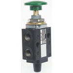 Norgren Knob 3/2 Pneumatic Manual Control Valve 03 Series, G 1/8, 1/8in, III B