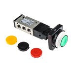 SMC Push Button 5/2 Pneumatic Manual Control Valve VZM500 Series, Rc 1/8, 1/8in