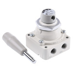 SMC Handle 4/3 Pneumatic Manual Control Valve VH Series, Rc 1/4, 1/4in