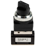 RS PRO Manual 3/2 Pneumatic Manual Control Valve MV Series, G 1/8, 1/8in