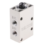 SMC Basic 3/2 Pneumatic Manual Control Valve VM400 Series, Rc 1/8, 1/8in