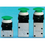 SMC Push Button 3/2 Pneumatic Manual Control Valve VM400 Series, Rc 1/8, 1/8in